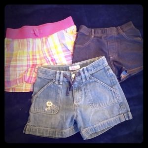 Girls shorts 3 pairs